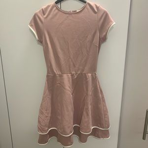 Blush pink mini dress
